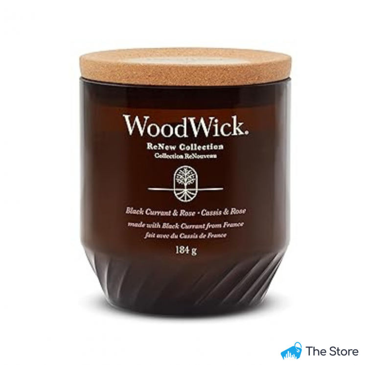 WoodWick ReNew Candela profumata con stoppino scoppiettante.