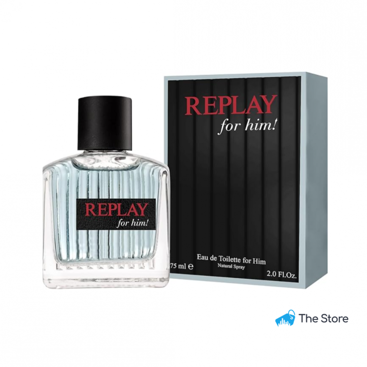 Replay For Him Eau De Toilette 75ml Spray For Him