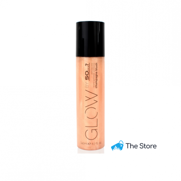 SO...? Glow Champagne Blush Glitter Acqua profumata per il corpo 140 ml