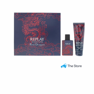 Replay Signature Red Dragon Set Regalo 50ml EDT + 100ml Aftershave