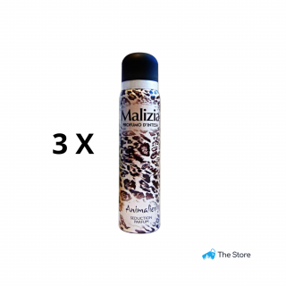 3 pezzi di Malizia Deodorante Animalier Spray 100 ml